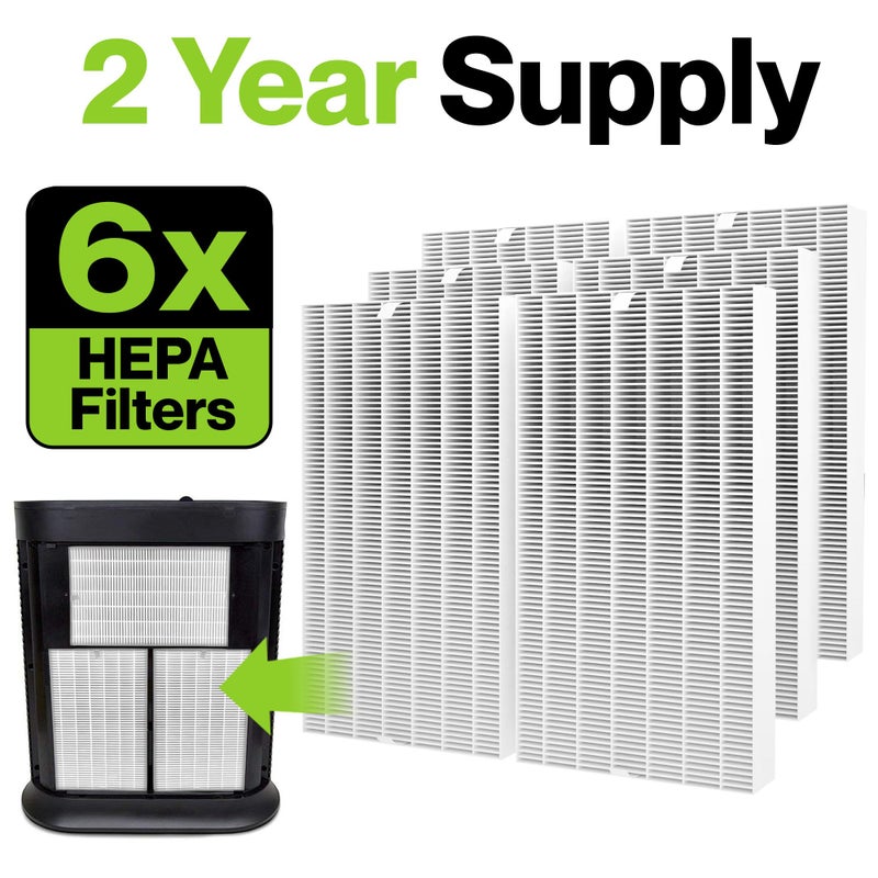 Durabasics 6 Pack of HEPA Filters Compatible with Honeywell Air Purifier Replacement Filters, Replacement for Honeywell Filter R, HEPA Filter R, HPA300, HPA 300 & HRF-R3 - Image 3